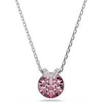 Swarovski - Dames Ketting - Roze & Zilver