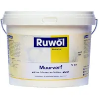 Ruwol Muurverf binnen en buiten Mat Lichtgrijs (RAL 7035) 10 liter
