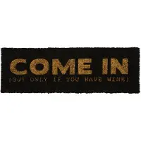 Present Time - Deurmat Come In - Gold & Zwart - 75x25x1,5