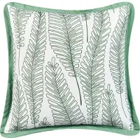 Beliani MEADOW - Set van 2 tuinkussens - Groen - 45 x 45 cm - Polyester