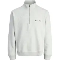 Jack & Jones Sweatshirt 'JORNorrebro' zwart / wit gemêleerd