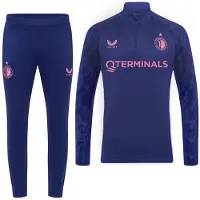 Castore Feyenoord Trainingspak 1/4-Zip 2025-2026 Donkerblauw Roze