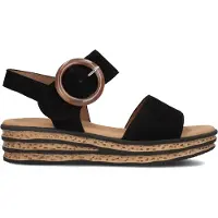 Gabor Dames Sandalen 550.2 - Zwart - Maat 38