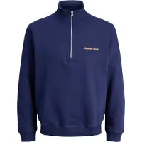 Jack & Jones Sweatshirt 'JORNORREBRO' navy / oranje