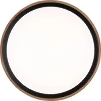 Globo Plafondlamp Bruno Ø 36cm Zwart Met Hout