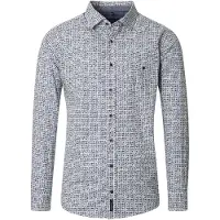 Casa Moda Casual Fit Overhemd groen, Bedrukt