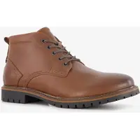 Van Beers leren heren veterboots cognac maat 40