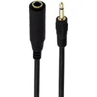 Dolphix 3,5mm Jack (m) - 6,35mm Jack (v) adapter | mono | verguld | 1,5 meter