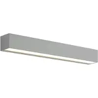 LUCANDE LED-wandlamp buiten Lengo, alu / grijs / zink, Aluminium, Modern, LED wandlamp buiten