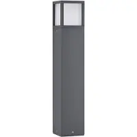 LUCANDE LED tuinpadverlichting - tuinlamp Dewari, alu / grijs / zink, Aluminium, Modern, LED buitenlamp