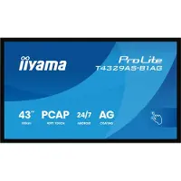 Iiyama ProLite Digital Signage display Energielabel: G (A - G) 108 cm (42.5 inch) 3840 x 2160 Pixel 24/7 Android, Multi-touch, Kiosk-modus