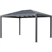 PRIMEYARD Tuinpaviljoen 3x4m, Hardtop, zonder zijwanden