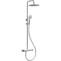 Boss & Wessing Regendoucheset Opbouw BWS Norton Thermostatisch Met Planchet Chroom