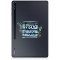 B2Ctelecom Samsung Galaxy Tab S7 Plus | S8 Plus Tablet Back Cover Boho Beach
