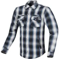 Merlin Madison Dames Blauw Creme Motorshirt Maat L
