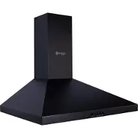 Wiggo WE-E643R(BB) - Wandschouw Afzuigkap - 60cm - Zwart