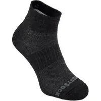 Wrightsock Coolmesh Merino Quarter - Donkergrijs/Lichtgrijs - 37-41