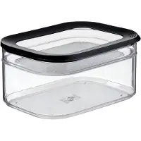 Mepal Koelkastdoos 2-delig Modula - 550 + 2000 ml - Vershouddoos - Bewaar overzichtelijk in de koelkast - Black
