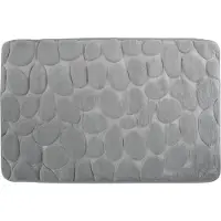 MSV Badmat met Antislip Onderzijde – Zachte Absorberend Badkamer Mat – Pebble Design Badmatten voor Douche en Bad