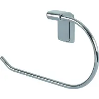 Spirella Max Light Chrome Handdoekring – Chromen Handdoekhouder Wandmontage – C-vormige Wandhanddoekhouder voor Badkameraccessoires