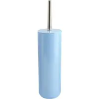 Spirella MSV Porto Toilet/wc-borstel in houder - kunststof - pastel blauw - 38 cm - Toiletborstels