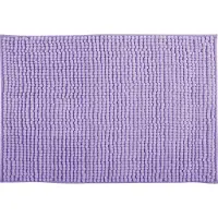 MSV Badkamerkleed/badmat tapijtje voor op de vloer - lila paars - 50 x 80 cm - Microvezel - Badmatjes
