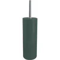 Spirella MSV Porto Toilet/wc-borstel in houder - kunststof - donkergroen - 38 cm - Toiletborstels
