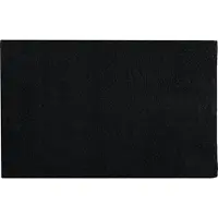 MSV Badkamerkleedje/badmat tapijt voor de vloer - zwart - 40 x 60 cm - Badmatjes