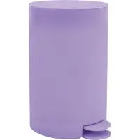 MSV kleine Pedaalemmer - kunststof - lila paars - 3L - 15 x 27 cm - Pedaalemmers