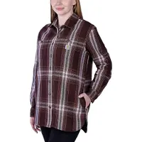 Carhartt 105991 Overhemden Twill L/s Plaid Comfort Fit | Maat: XL