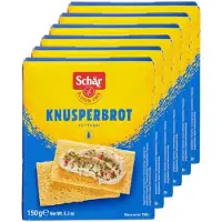 Schar | Glutenvrij | Crackers 150g | 6 stuks | 6 x 150 g | Eiwitrijke voeding | Koolhydraatarme Crackers