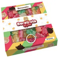 HappyTruffel Snoeppakket “Beretrots op jou” zure beren snoep (210 gram)
