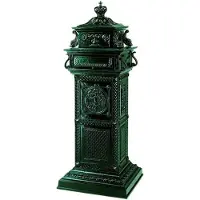 Ks Verlichting Brievenbus Postbox Gigant B10B kolom - zwart