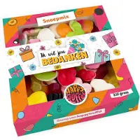 HappyTruffel Snoeppakket “Ik wil jou bedanken” mix snoep (210 gram)