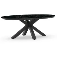Tierra Outdoor Oblong Tuintafel Marble Charcoal 200x110 cm