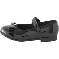 Next School - Leren Mary Jane-schoenen met strik en brede pasvorm (G)