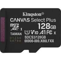 Kingston Technology 128GB micSDXC Canvas Select Plus Gen3 150R A1 enkel pakket zonder ADP