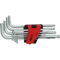 Ks Tools 1515000 Inbus Haakse schroevendraaierset 1.5 mm, 2 mm, 2.5 mm, 3 mm, 4 mm, 5 mm, 6 mm, 7 mm, 8 mm, 10 mm 10-delig