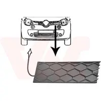 VAN WEZEL 4368511 Radiator grill