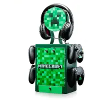 Numskull - Minecraft - Creeper Geïnspireerde Gaming Locker voor 4 Controllers - 10 Games - 1 Headset