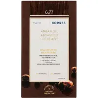 Korres Haarkleur en haarverzorging Arganolie - Kleuring en verzorging Argan Oil Permanent Hair Colorant 6.77 Gianduja
