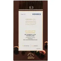 Korres Arganolie Geavanceerde Haarkleuring Golden Honey Light Brown / Lichtbruin Goud 5.3 Haarkleur 1 st