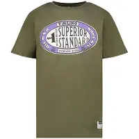 Vingino T-shirt Groen Jongens Katoen Ronde hals Printopdruk - maat 176