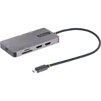 StarTech.com USB-C Multiport Adapter - Dual HDMI 4K 60Hz - 2x USB