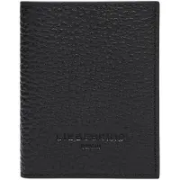 Liebeskind berlin Leren Kaarthoes Geri 2 Heavy Pebble Arcie Card Case Black Zwart