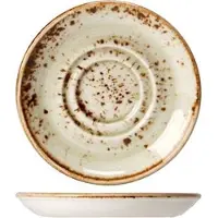 Steelite CRAFT GREEN SOUS-TASSE DOUBLE PUITS S/S11.75CM SET36