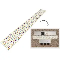 KitchenYeah Keukenloper - Keukenmat - Auto - Patronen - Voertuigen - 400x50 cm - Keuken vloerkleed