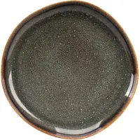 James Cooke - Bord - Moss - 22 cm - Groen - Organische vorm - Stoneware - Bordenset - 2 stuks