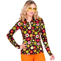 Widmann Jaren 70 shirt flowers dames