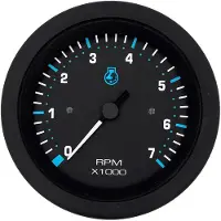 Seastar Eclipse Hourmeter Zilver 50.8 mm